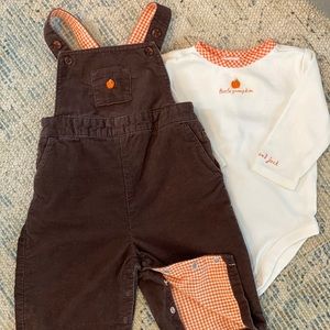 Janie and Jack Little Pumpkin 0-3 months